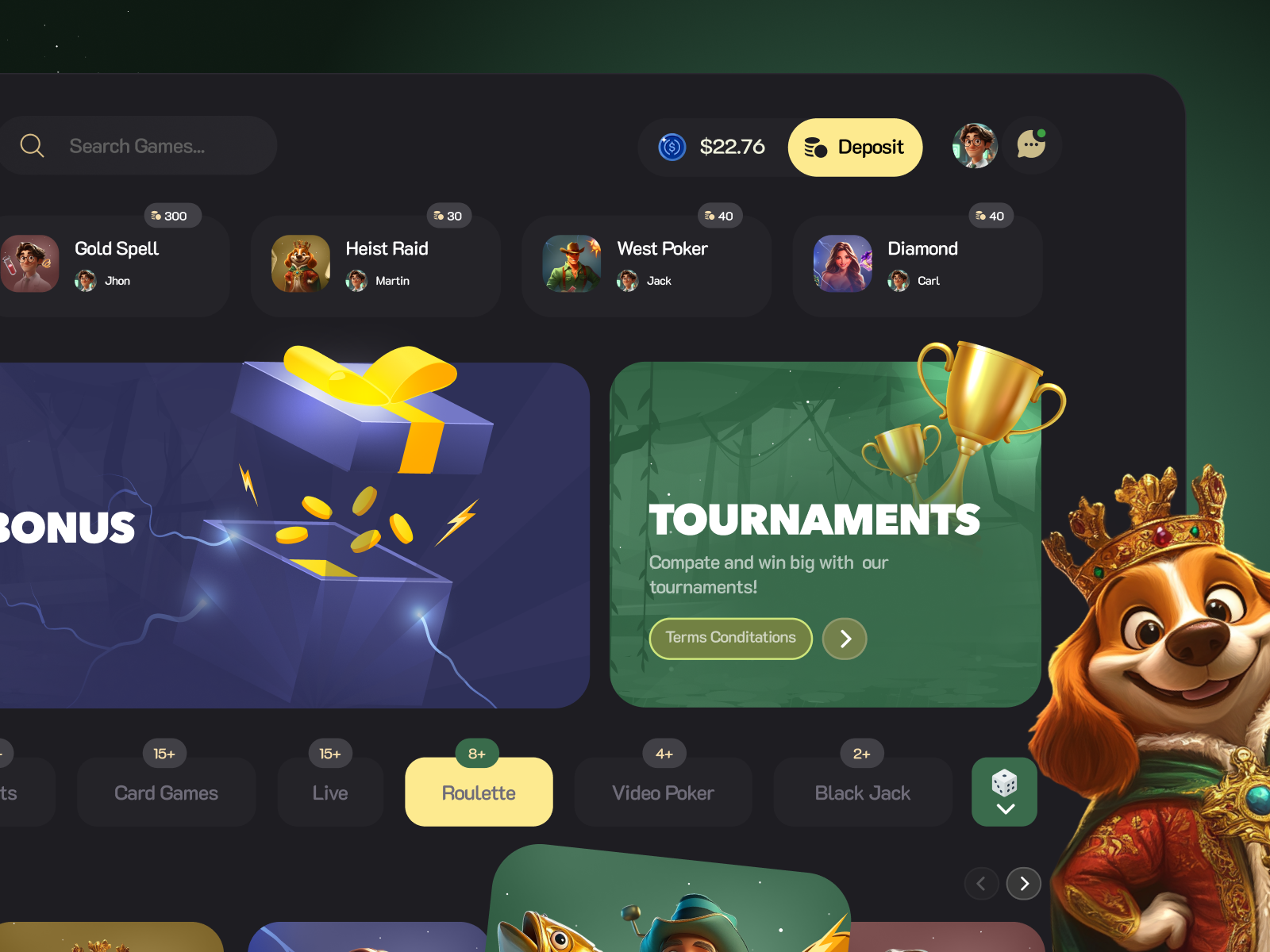 Example of Casino & Promo Banner Design