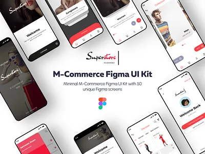 Superstore Figma E-Commerce UI Kit app e commerce figma m commerce mobile retail shop superstore uiux
