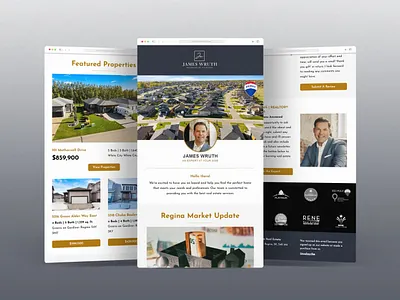 MailerLite Email Newsletter Design for Real Estate Realtor ab testing automation design email email campaign email design email marketing email template graphic design html mailchimp mailerlite