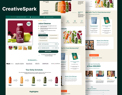 Product Page I designed In Figma branding ui