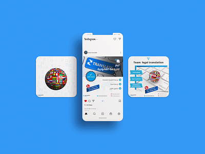 Translation office posts ads design graphic design social social media