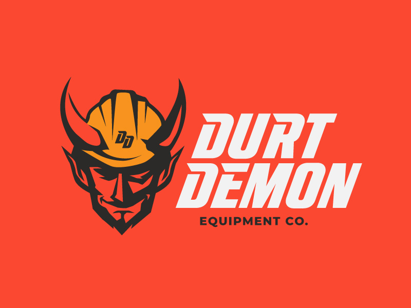 Demon logo concept graphic design logo
