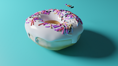 Donut 3D Modeling 3d