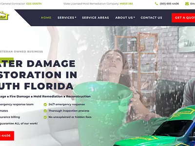 Water Damage Restoration Web Design web design wordpress