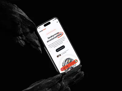 Fintech Website UI Mobile View branding design figma fintech mobile money ui uidesign website