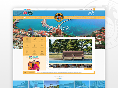 Alanya Belediyesi Web Design corporate municipality web design responsive design uiux design ux design web design web ui design