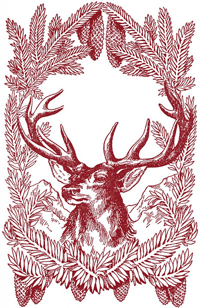 Vintage Christmas branding christmas graphic design hunter illustration retro vintage wildlife