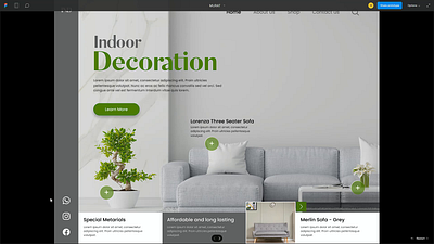 Home Decoration Web Site Prototype clean e commerce furniture home home decoration homedecor house interior agency interior architecture interior design landing page minimal prototype real estate shop store uı ux web site