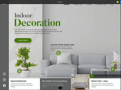 Home Decoration Web Site Prototype clean e commerce furniture home home decoration homedecor house interior agency interior architecture interior design landing page minimal prototype real estate shop store uı ux web site