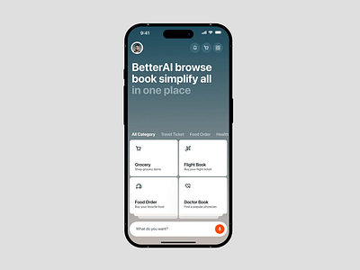 BetterAI -AI Food Ordering & Delivery App| UI&UX Design ai app design application food food delivery food delivery app food mobile app food ordering food ordering app grocery delivery app mobile app mobile application online food order app product design responsive design restaurant app ui user interface ux wavespace