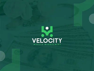 Velocity Wealth: Monogram & Connection Logo Design brand identity branding creative design design logo graphic graphic design icon illustration initial logo logo design logos logotype minimal minimalist modern monogram simple unique