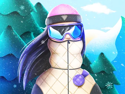 Winter ❄️ 2d abstract adobe adobe illustration adobe photoshop art artwork clean colorful creative design designer digital art flat graphic design illustration minimal modern simple vector