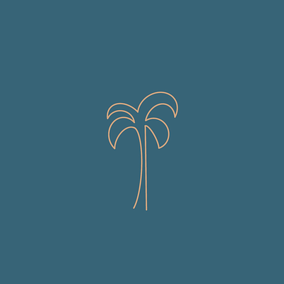 little palm design illustration