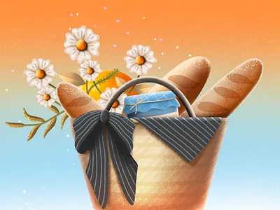 Picnic 2d abstract adobe adobe illustration adobe photoshop art artwork clean colorful creative design designer digital art flat graphic design illustration minimal modern simple vector