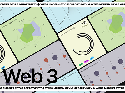 Dashboard Style Exploration charts dashboard data design graph modern ui ux web3