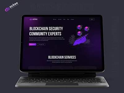 Blockchain Security Services Website blockchain blockchain landing page cryptocurrency cybersecurity website security security services website security web social security website website security