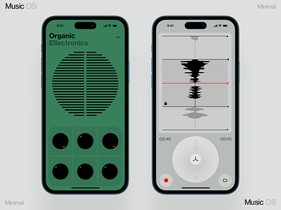 Minimal Music dashboard design edit editor homepage illustration interface ios iphone mobile news song ui