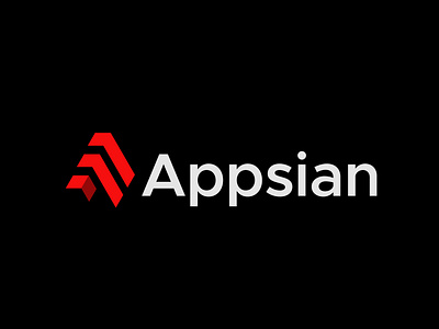 Appsian logo design a logo arrow brand branding growth icon identity logo logo design logo mark logodesign logos logotype modern logo symbol vector