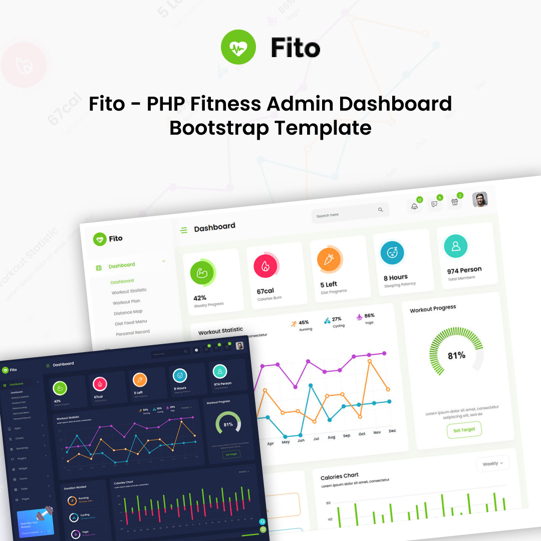 Fito - PHP Fitness Admin Dashboard Bootstrap Template logo