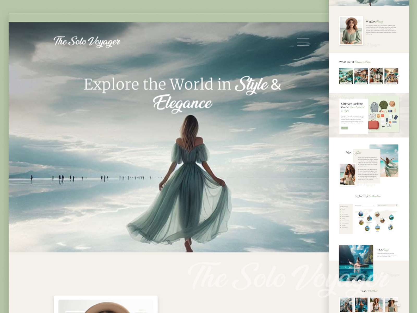 Example of Luxury Lifestyle Blog Website Design