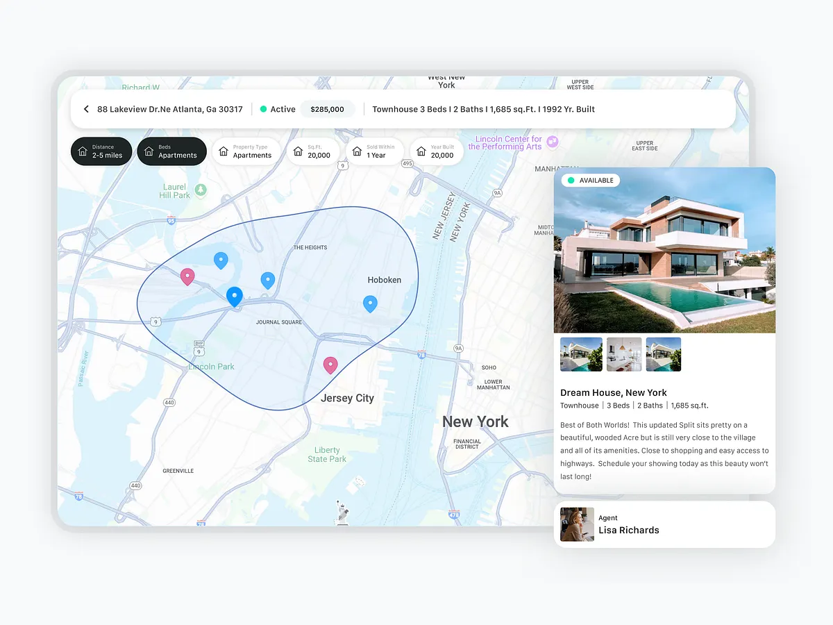 Browse thousands of Map UI images for design inspiration | Dribbble