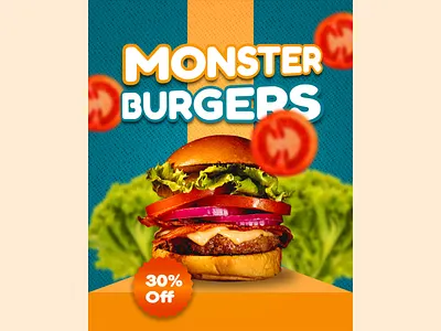 Hamburger Restaurant Instagram Post Design ad design ads advertisement advertising brand design branding design facebook facebook ads graphic design instagram instagram ads instagram design instagram post photoshop post poster social media social media ads social media post