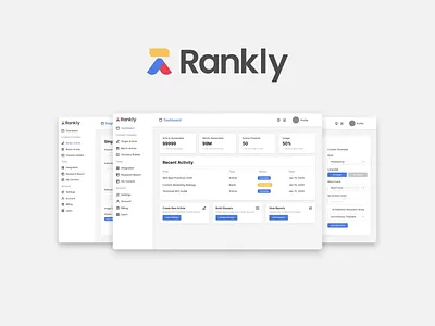 SaaS Dashboard: AI Powered SEO Writer adobe animation figma landing page saas ui user experience user interface ux website