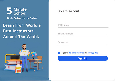 Log in page design