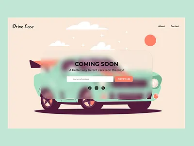 Coming Soon Web #DailyUI app branding design graphic design illustration logo typography ui ux vector