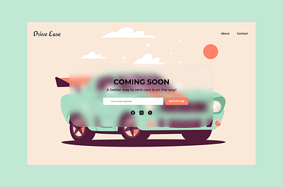 Coming Soon Web #DailyUI app branding design graphic design illustration logo typography ui ux vector