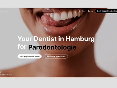 #🚧WIP: Dentist Website Hero Section 🦷💙 motion graphics ui
