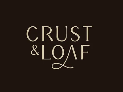 Crust and Loaf bakery Logotype bakery beer bread business classic elegant fnb food france logo logotype luxury minimal monogram restaurant roman startups wine