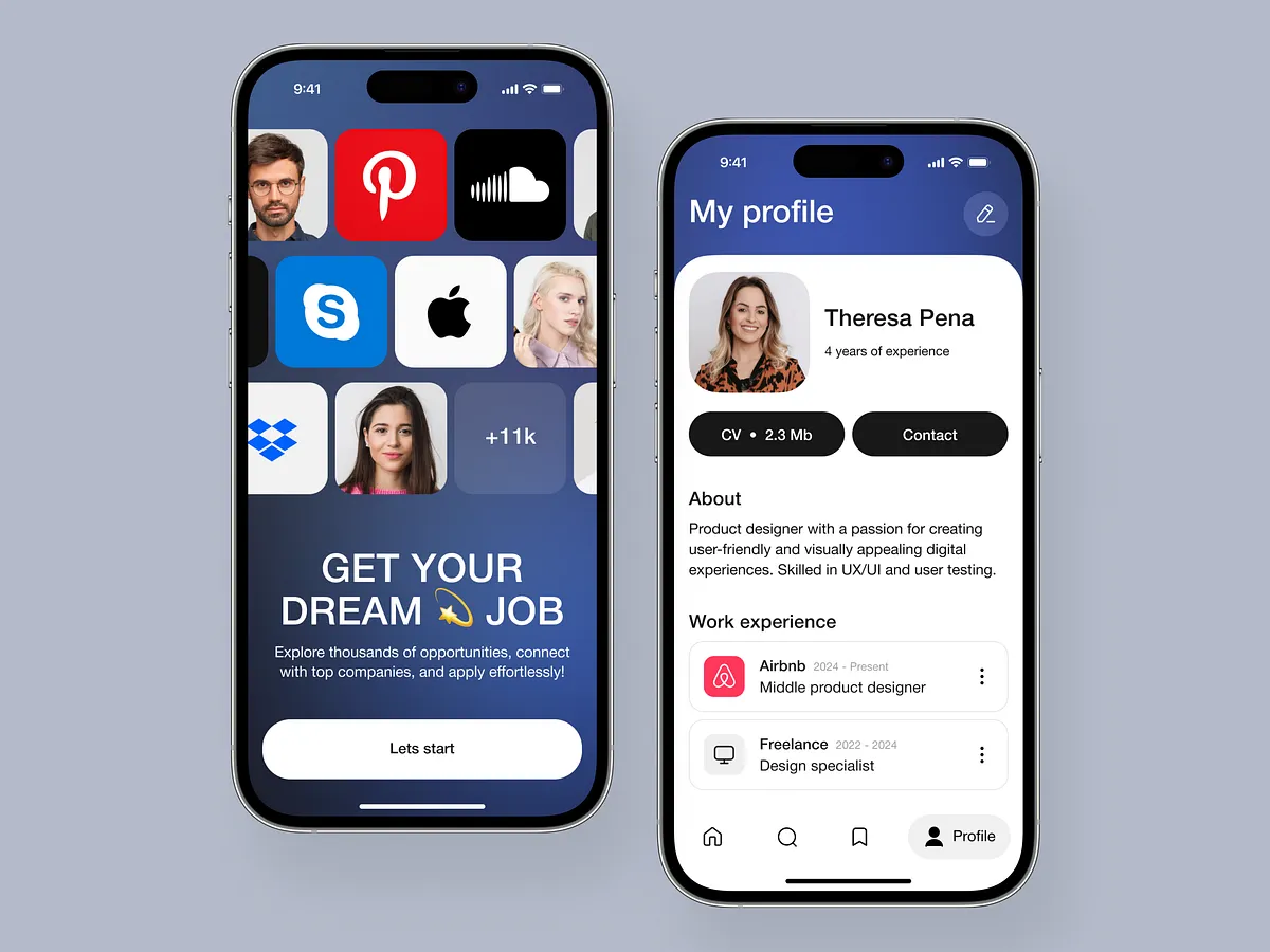 Browse thousands of User Profile Mobile UI Design images for design ...