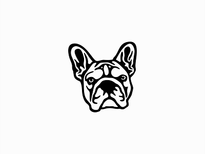 French Bulldog Logo animal branding bulldog cute design dog emblem french frenchie friend icon illustration logo mark pet vector vet