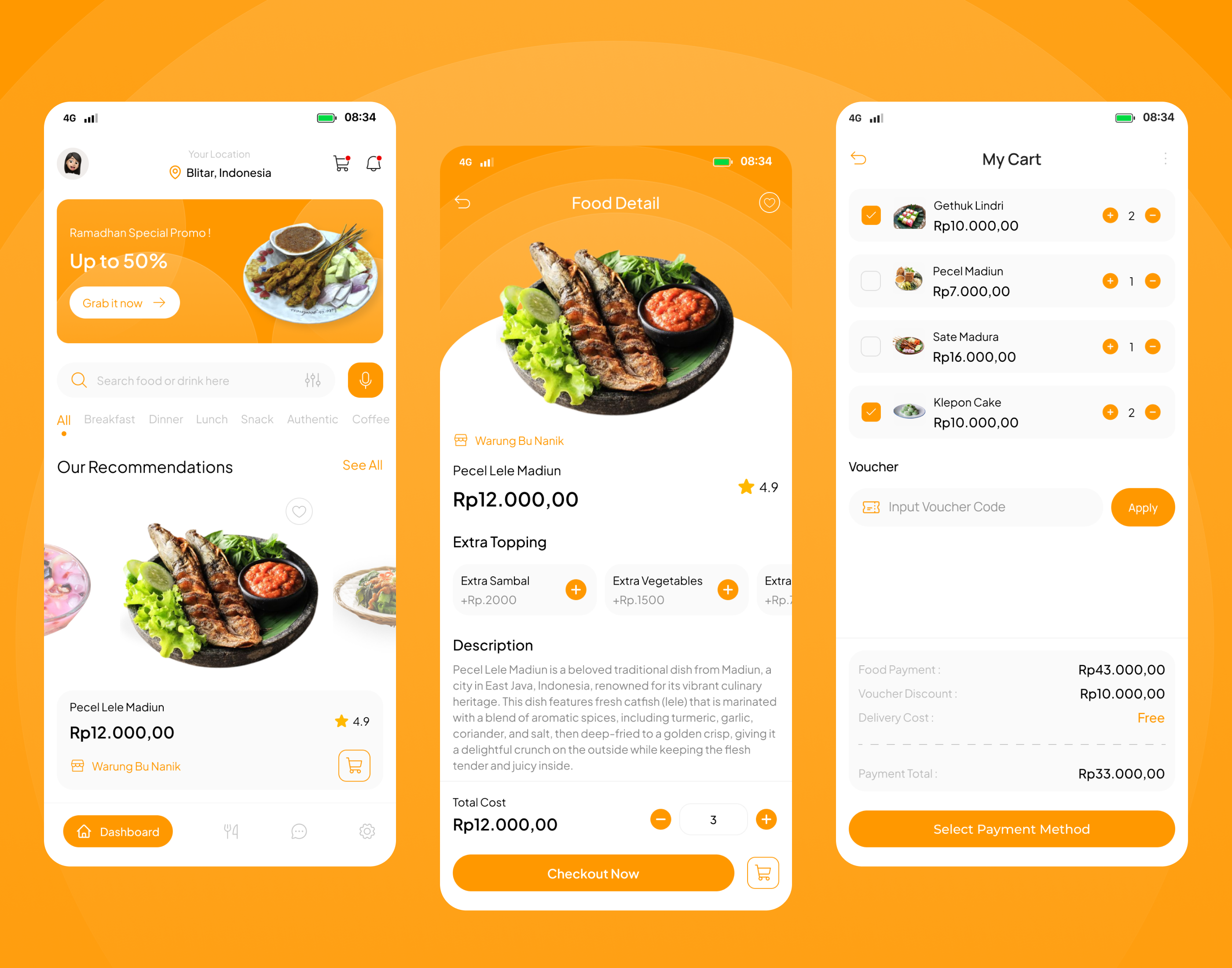 NusaTaste - Indonesian Traditional Food Marketplace App app app design culinary food foodie foodies foods marketplace mobile mobile app mobile app design restaurant shop snack traditional food uiux uiux design uiuxdesign