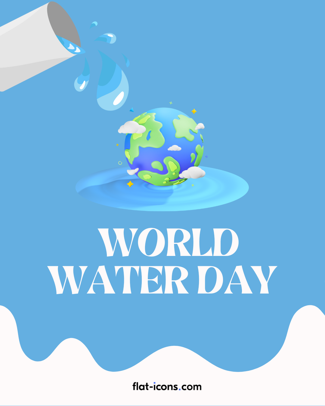 World Water Day 3d branding design graphic design icons illustration ui ux