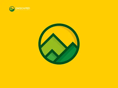 Onscaped, Modern Minimalist colorful brand logo Design 3d brand design brand identity branding brandlogo business logo colorfull company logo design flat graphic design hill loho letter logo logo logo design logo mark logotypo minimal minimalist logo vector