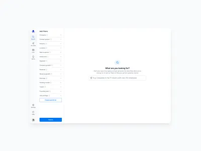 Octrace Search Page filters search filters ui user experience user interface ux