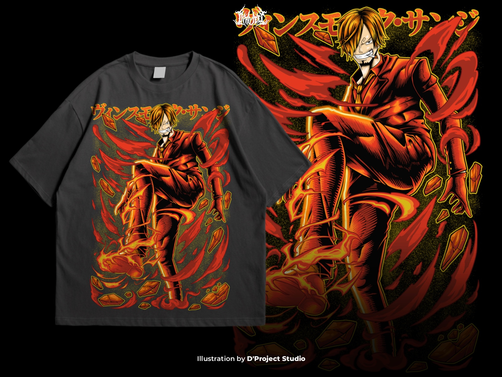 Example of Anime Tshirt Design