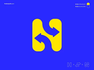 Letter H Logo arrow branding design e commerce forward h icon letter lettermark logistic logo logos monogram move negative space on sale shipping symbol up