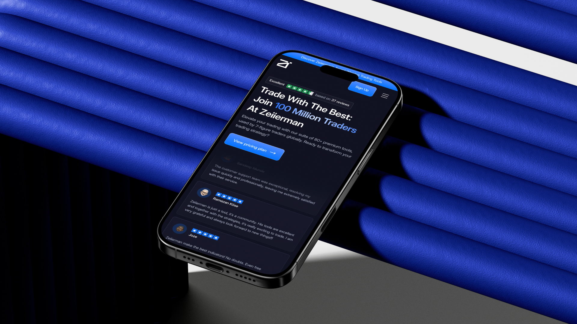 Zeiierman: Design & Webflow Build By LoudFace 3d animation design graphic design ui webflow