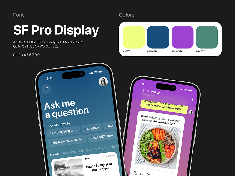 AI Chatbot Mobile App UI Design by Ronas IT | UI/UX Team on Dribbble