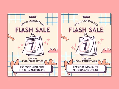 Flash Sale Post 2025 90s clean instagram minimal post retro social media trend y2k