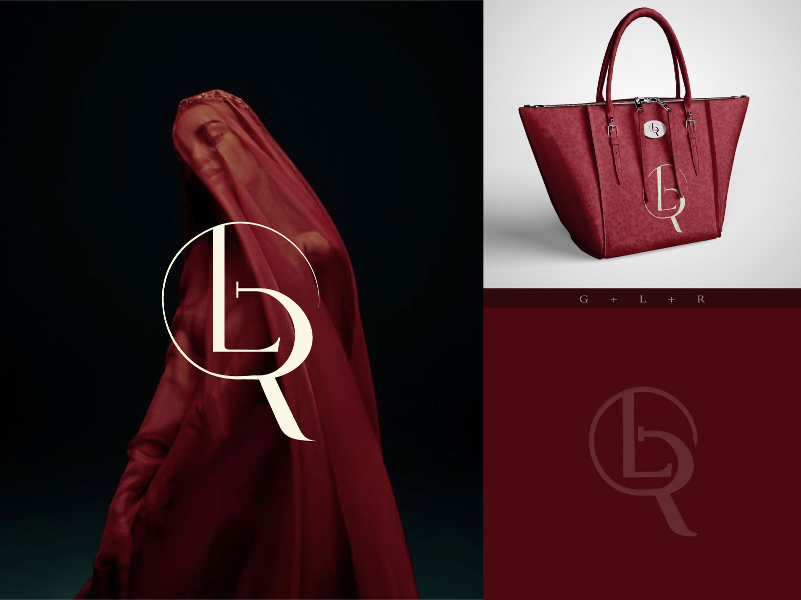 Example of Luxury Fashion Logo Design | GLR Elegant Monogram Branding