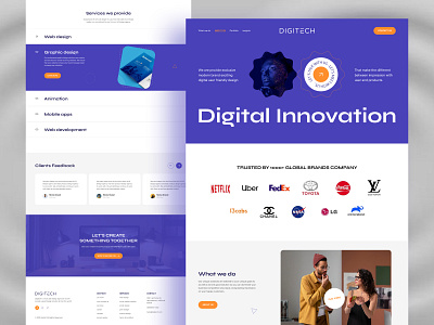 Digital Agency - Web Design - Landing page agency branding cutting edge design digital agency digital design dribble figma figmalandingpage high coverting design homepage design jabel landing page landingpage minimal minimal web design product uiux uiuxdesign web design agency websiteuiux