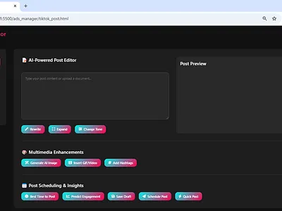 TikTok Content Promotion branding graphic design ui