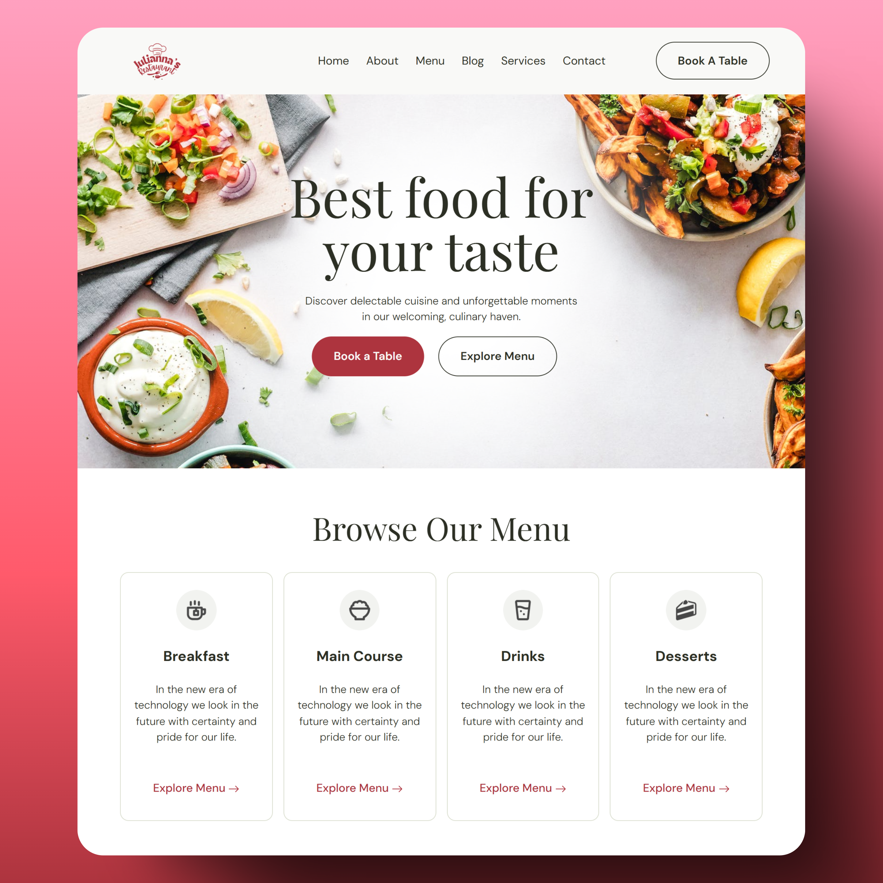 Eatopia | Savor the Flavors of Happiness! booking cafe design dynamic illustration landing page menu design modern responsive restaurant ui ux