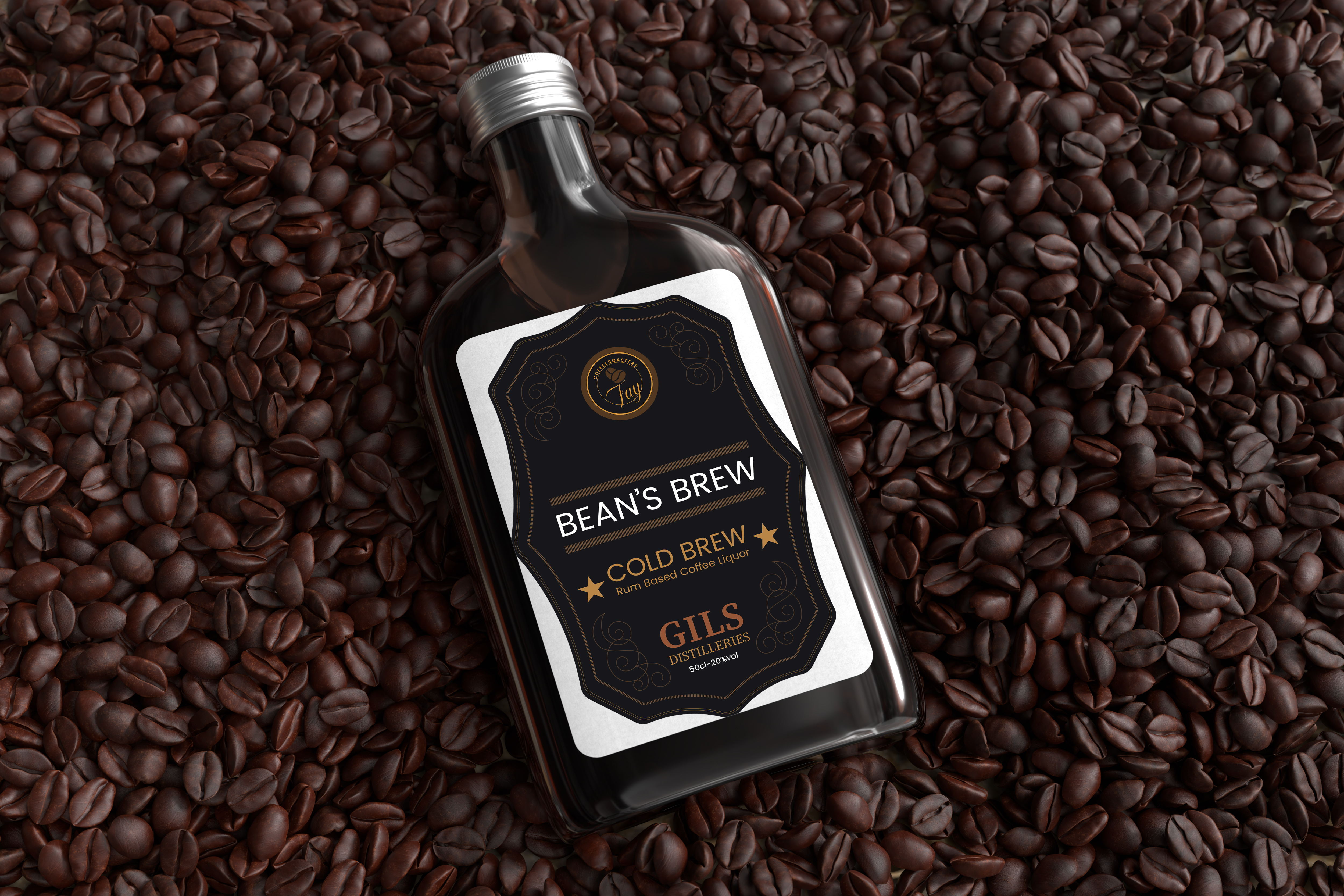 Premium Coffee Liquor label Design bottle label brand identity branding coffee coffee label coffee liquor label coffee product design graphic design label label design label designer label designing package package designer packaging packaging design packaging designer product design product label visual identity