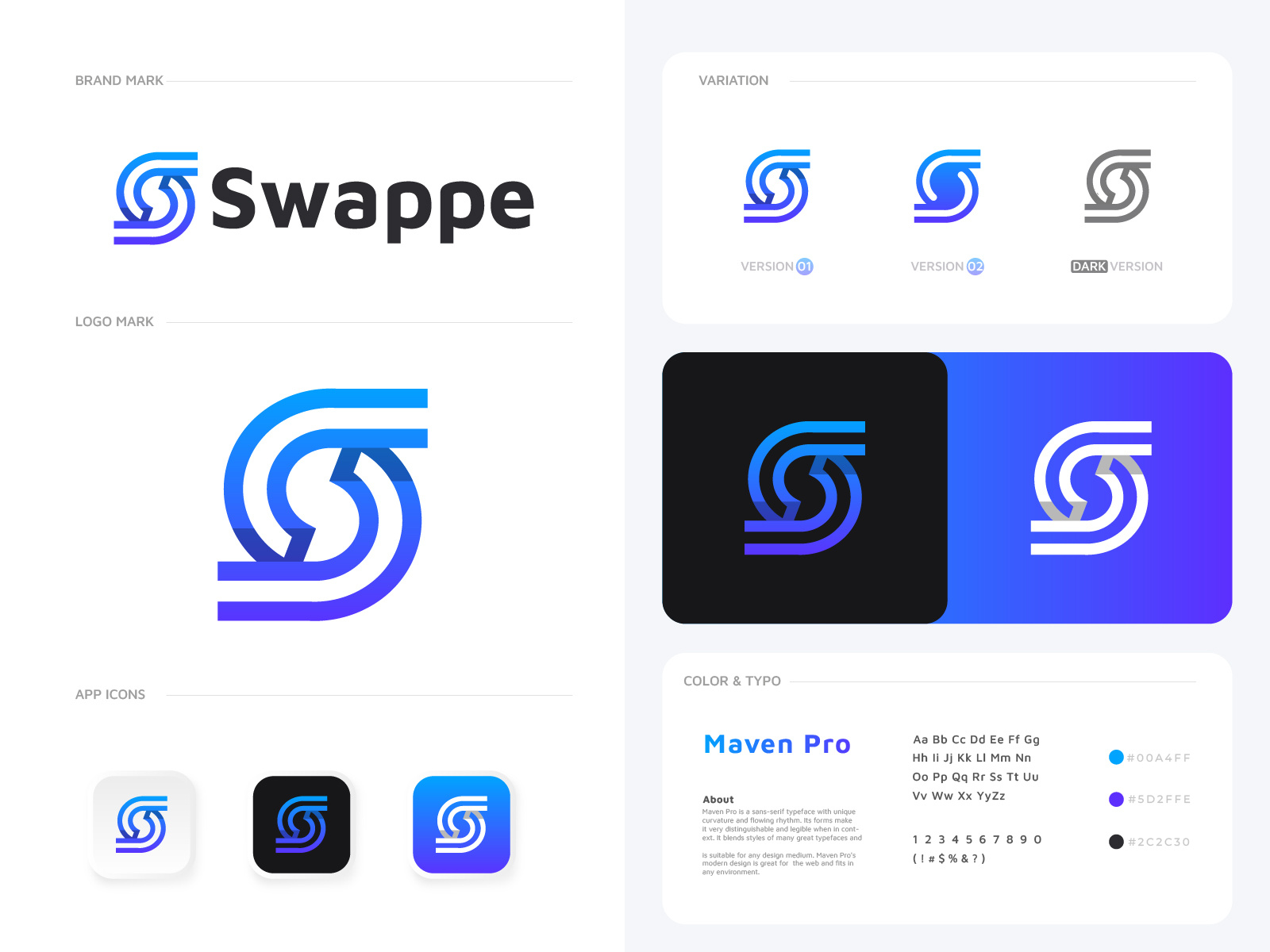 Swappe logo app logo branding colorful logo design gradient logo graphic design letter logo logo logo design logo designer logo trends logo trends 2023 modern modern logo modern logo design s logo software logo swape trendy logo vector