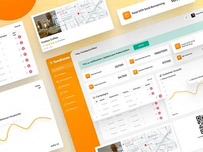 TaraKazan – Restaurant Management Dashboard adminpanel dashboarddesign restaurantmanagement ui volkoh design webapp webappdesign